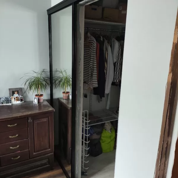 Дверь зеркало, раздвижная